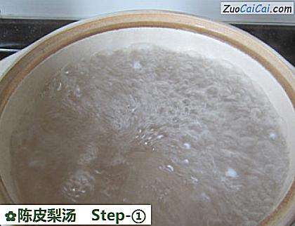 陈皮梨汤做法第一步骤