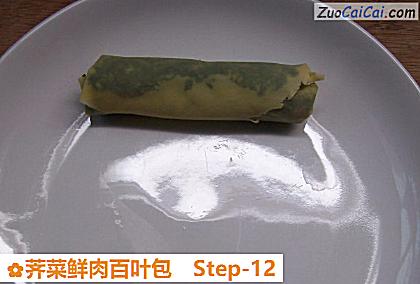 荠菜鲜肉百叶包做法第十二步骤