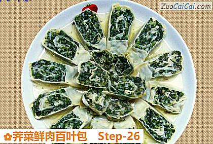 荠菜鲜肉百叶包做法第二十六步骤