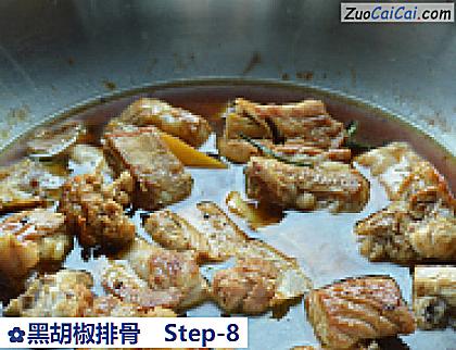 黑胡椒排骨做法第八步骤