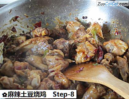 麻辣土豆烧鸡做法第八步骤