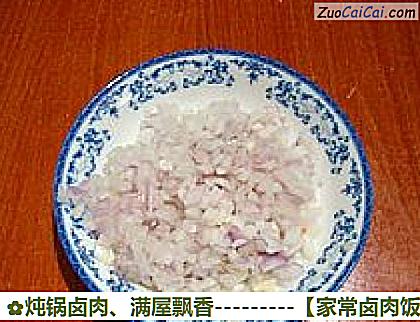 家常卤肉饭做法第三步骤