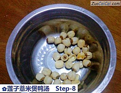 莲子薏米煲鸭汤做法第八步骤