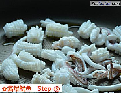 酱爆鱿鱼做法第五步骤