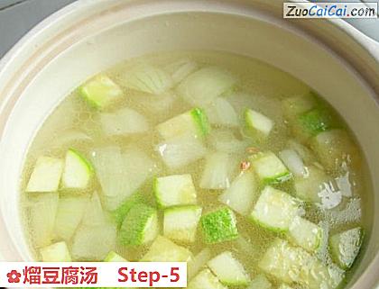熘豆腐汤做法第五步骤
