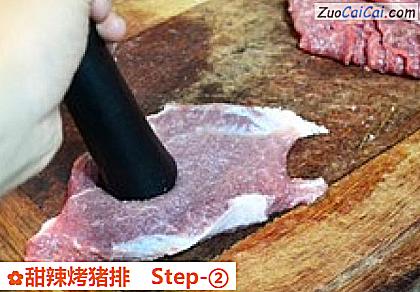 甜辣烤猪排做法第二步骤