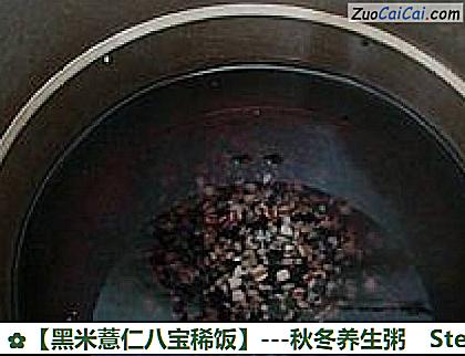 黑米薏仁八宝稀饭做法第二步骤