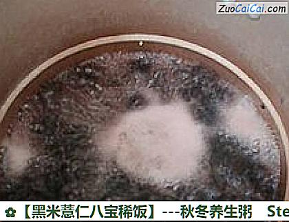 黑米薏仁八宝稀饭做法第三步骤