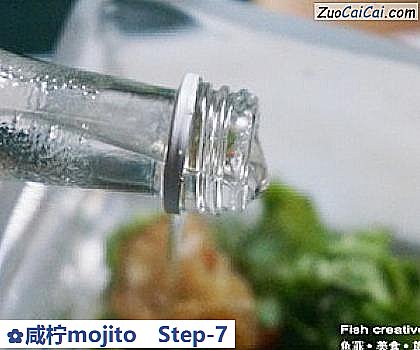 咸柠mojito做法第七步骤