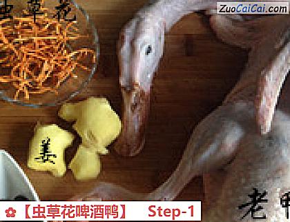 虫草花啤酒鸭做法第一步骤