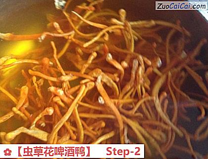 虫草花啤酒鸭做法第二步骤