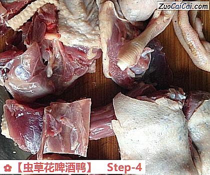 虫草花啤酒鸭做法第四步骤