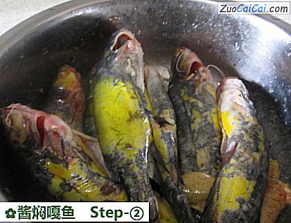 酱焖嘎鱼做法第二步骤