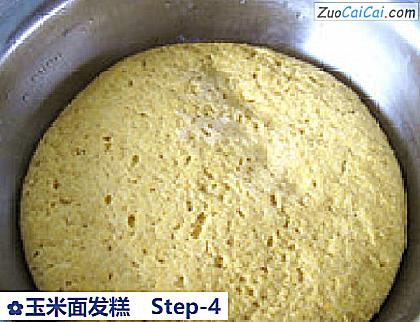 玉米面发糕做法第四步骤