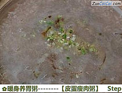 皮蛋瘦肉粥做法第八步骤