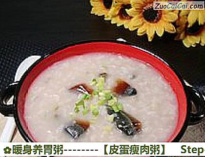 皮蛋瘦肉粥做法第九步骤