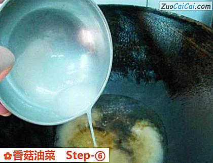 香菇油菜做法第六步骤