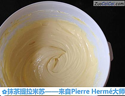 抹茶提拉米苏做法第四步骤