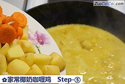 家常椰奶咖喱鸡做法第五步骤