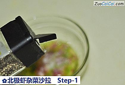北极虾杂菜沙拉做法第一步骤