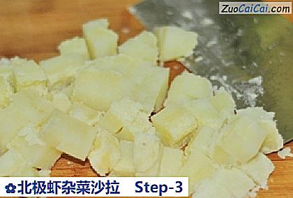 北极虾杂菜沙拉做法第三步骤