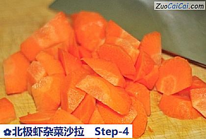 北极虾杂菜沙拉做法第四步骤