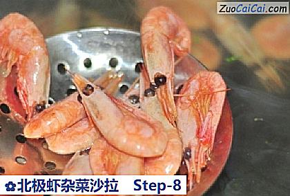 北极虾杂菜沙拉做法第八步骤