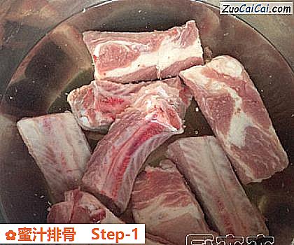 蜜汁排骨做法第一步骤