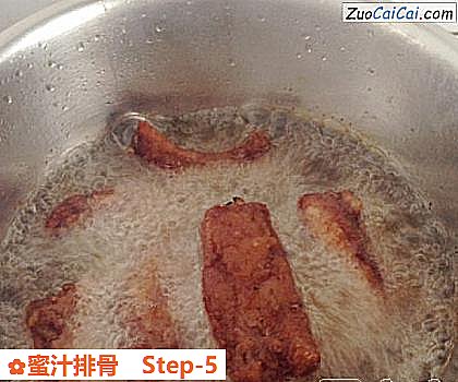 蜜汁排骨做法第五步骤