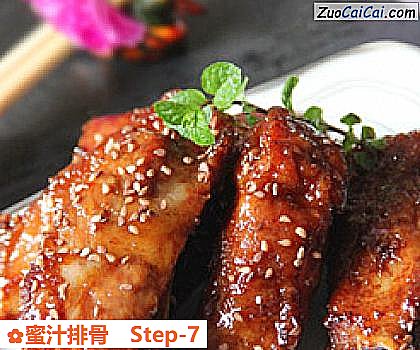 蜜汁排骨做法第七步骤