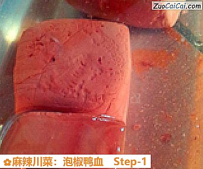 麻辣川菜:泡椒鸭血做法第一步骤
