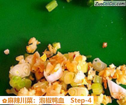 麻辣川菜:泡椒鸭血做法第四步骤