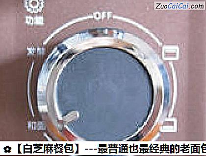 白芝麻餐包做法第三步骤