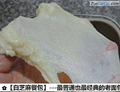 白芝麻餐包做法第五步骤