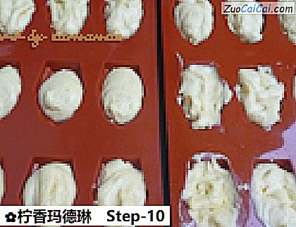 柠香玛德琳做法第十步骤
