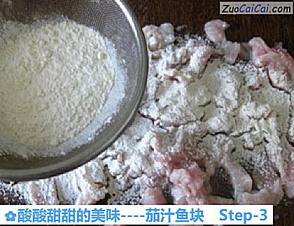 茄汁鱼块做法第三步骤