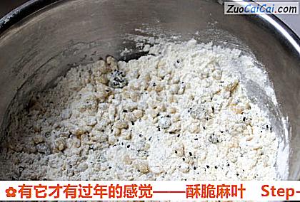 有它才有过年的感觉——酥脆麻叶做法第二步骤