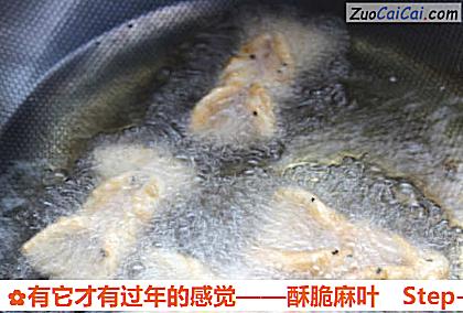 有它才有过年的感觉——酥脆麻叶做法第九步骤