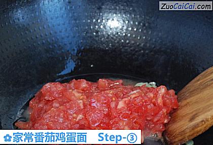 家常番茄鸡蛋面做法第三步骤