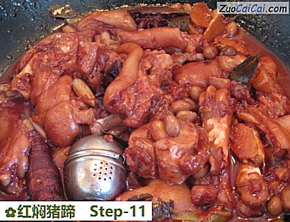 红焖猪蹄做法第十一步骤