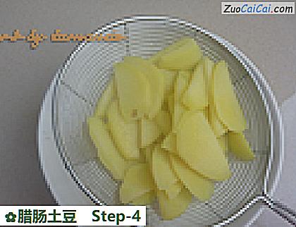 腊肠土豆做法第四步骤