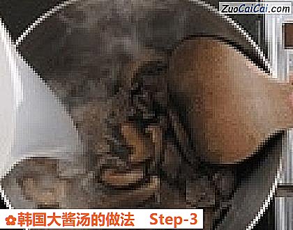 韩国大酱汤做法第三步骤