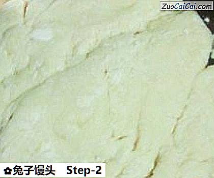 兔子馒头做法第二步骤