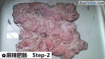 麻辣肥肠做法第二步骤