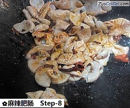 麻辣肥肠做法第八步骤