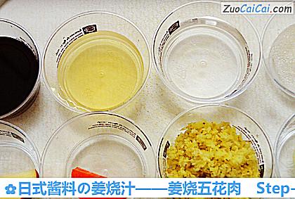 姜烧五花肉做法第一步骤