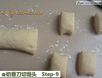 奶香刀切馒头做法第九步骤
