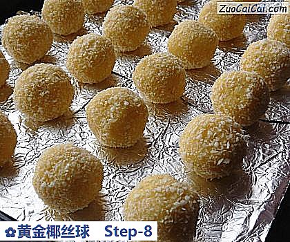 黄金椰丝球成品图1