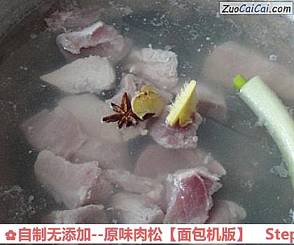 原味肉松做法第二步骤