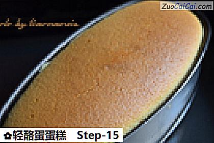 轻酪蛋蛋糕做法第十五步骤